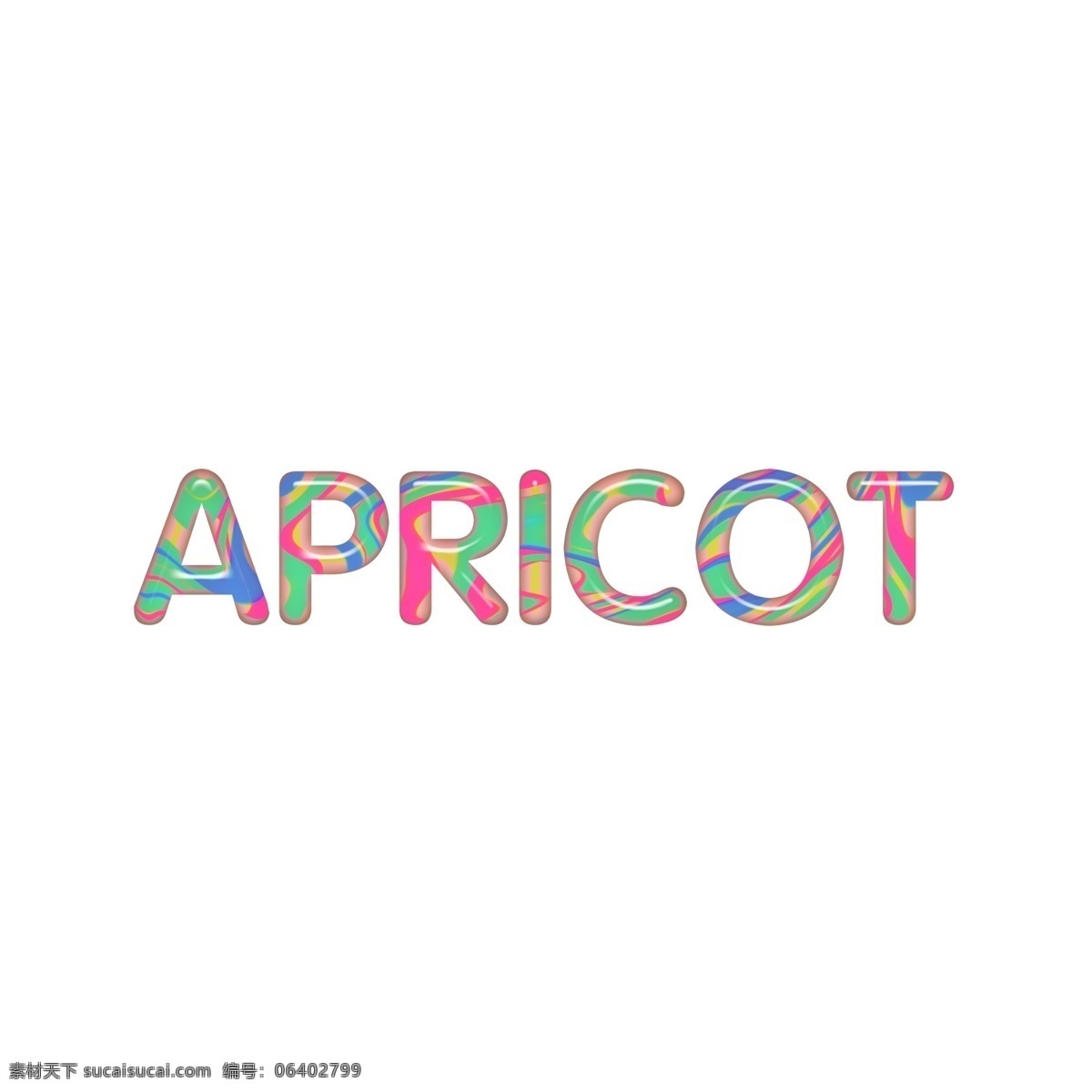 英文 字母 糖果 色系 立体 apricot 杏 卡通英文 英语 字体设计字母 装饰排版 通用英文 艺术字 单词 糖果色 流行趋势 儿童 字体