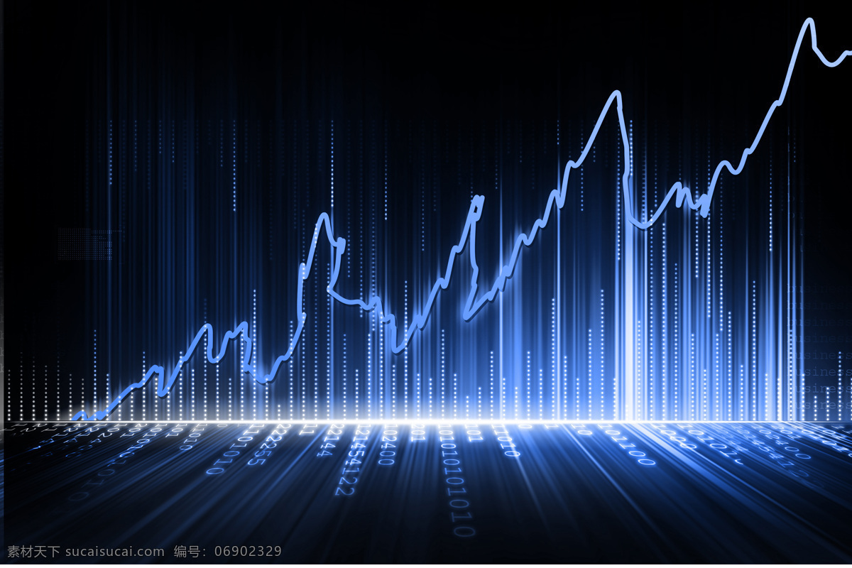 股票走势图 股票 科技背景 数据 走势图 曲线图 商业插画 商务金融