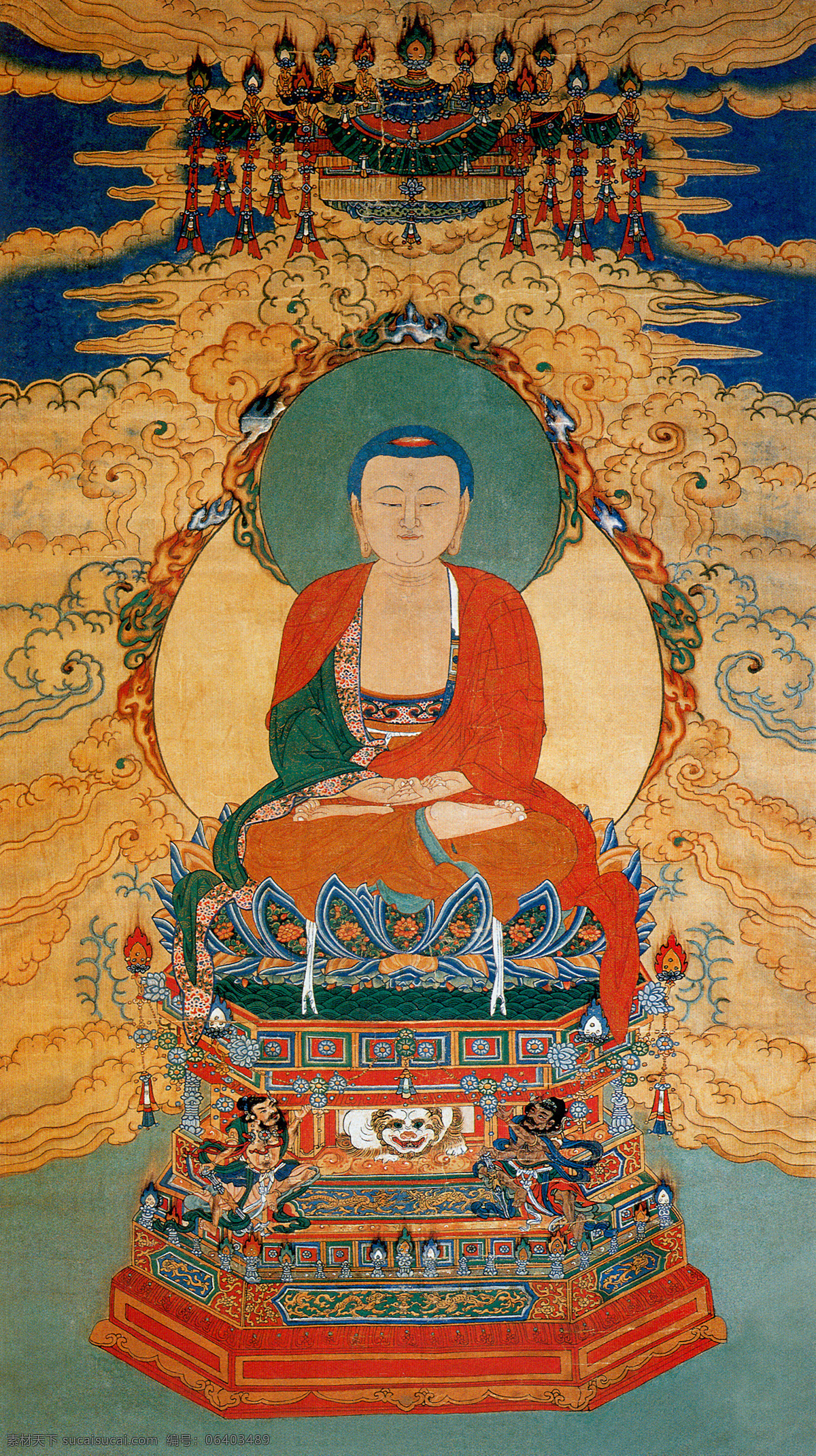 阿弥陀佛 西方 极乐世界 教主 文化艺术 绘画书法 佛教绘画 设计图库 300