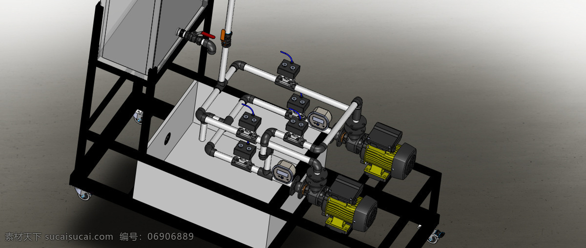 泵 性能 测试系统 工业设计 机械设计 教育 3d模型素材 其他3d模型