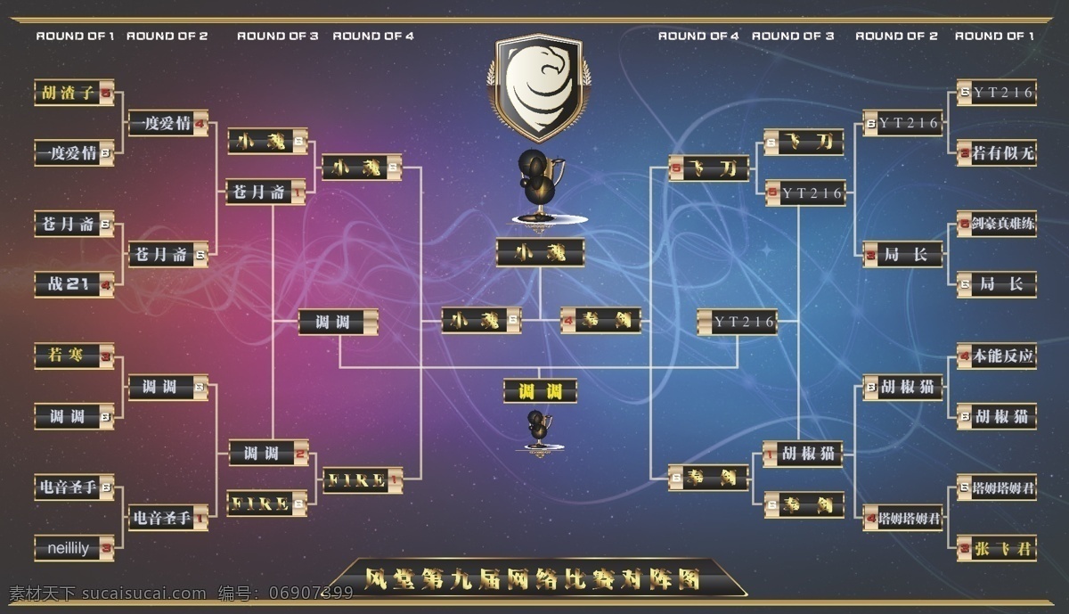 网络 比赛 对阵图 格式 模板设计 高清矢量素材 赛事图 矢量图 其他矢量图
