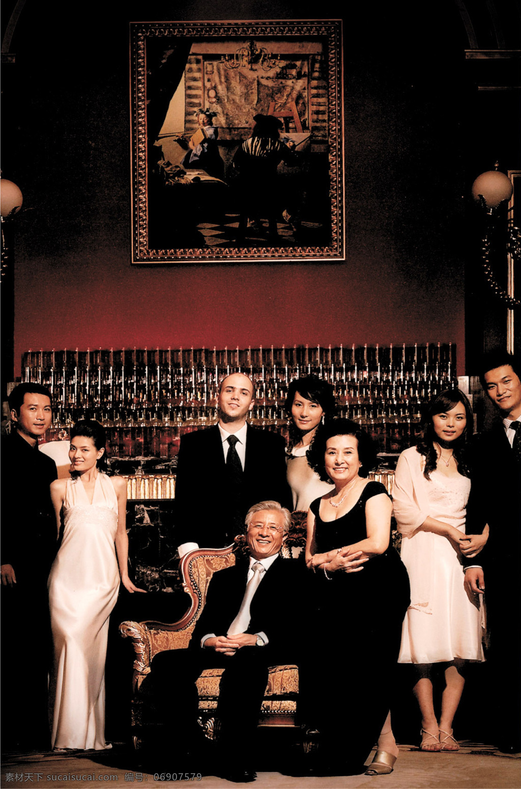 欧式 家族 家庭 人物摄影 人物图库 欧式家族 子孙满堂 四世同堂 家居装饰素材