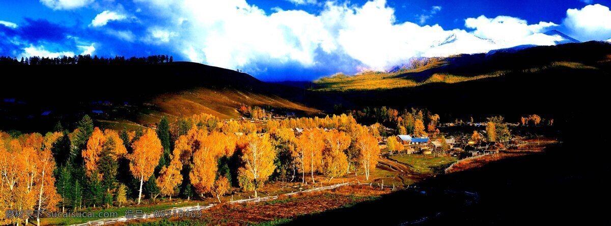 朝霞 单门图 风景 风景名胜 枫树 枫叶 巨幅风景 空间 梦幻色彩 秋季 新疆的村落 乡村田园写真 乡村写真 美景如画 秋天 现代简约 白天风景 原始生态 广阔视野 云彩 山脉 乡村田园 生活 旅游餐饮