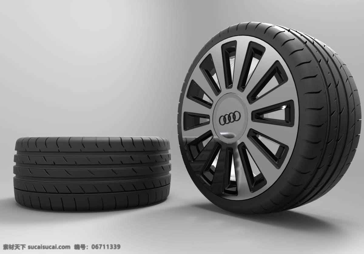 轮辋 轮胎 车 车轮 大陆 3d模型素材 其他3d模型