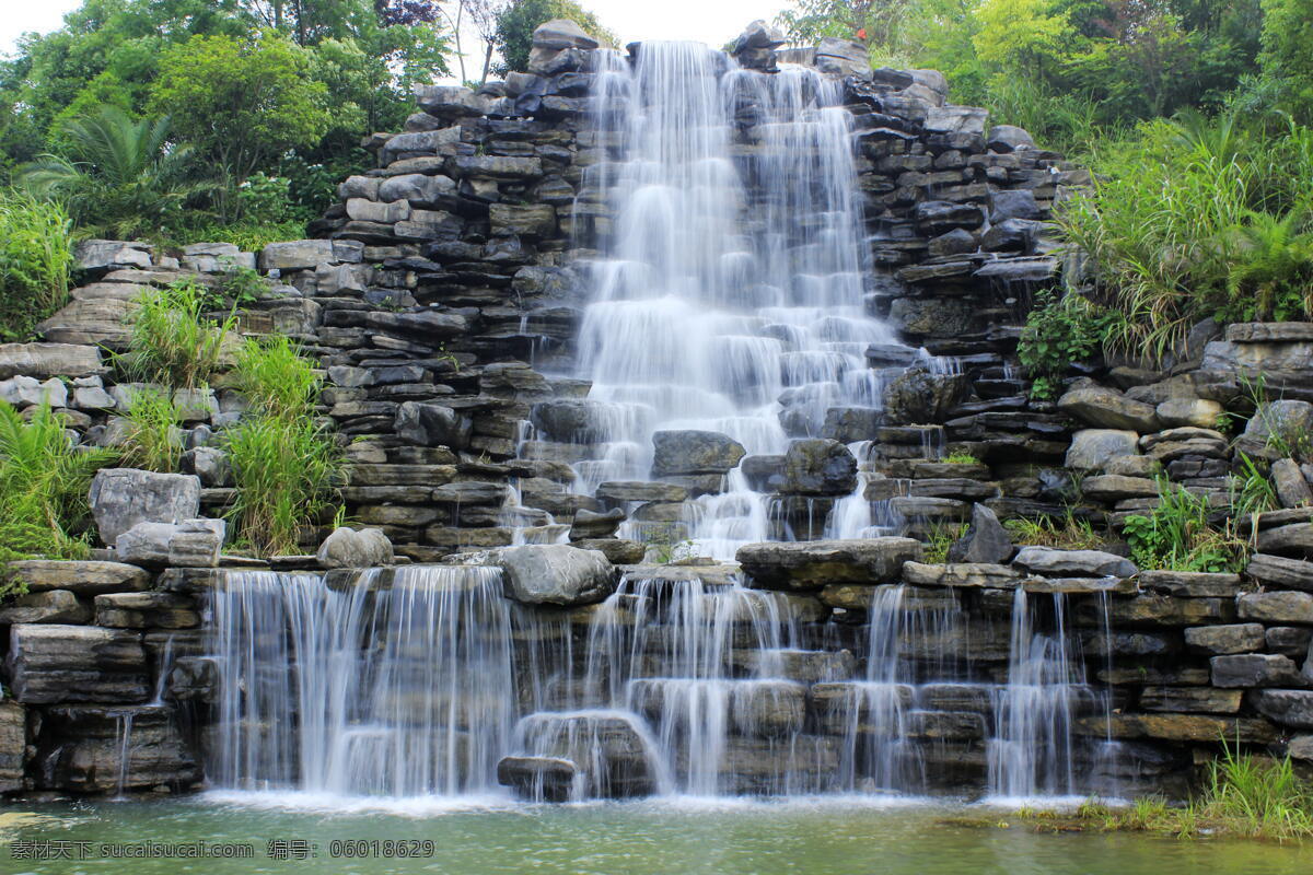 广西风光 桂林山水 风景 景区 风光 瀑布 飞瀑 流水 飞流 湖水 高山流水 设计素材 壁纸 背景墙 电视墙 无框画 自然景观 山水风景