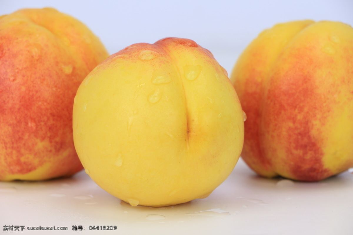 黄桃 桃子 桃 水果 新鲜 天然 有机 无公害 美味 生物世界