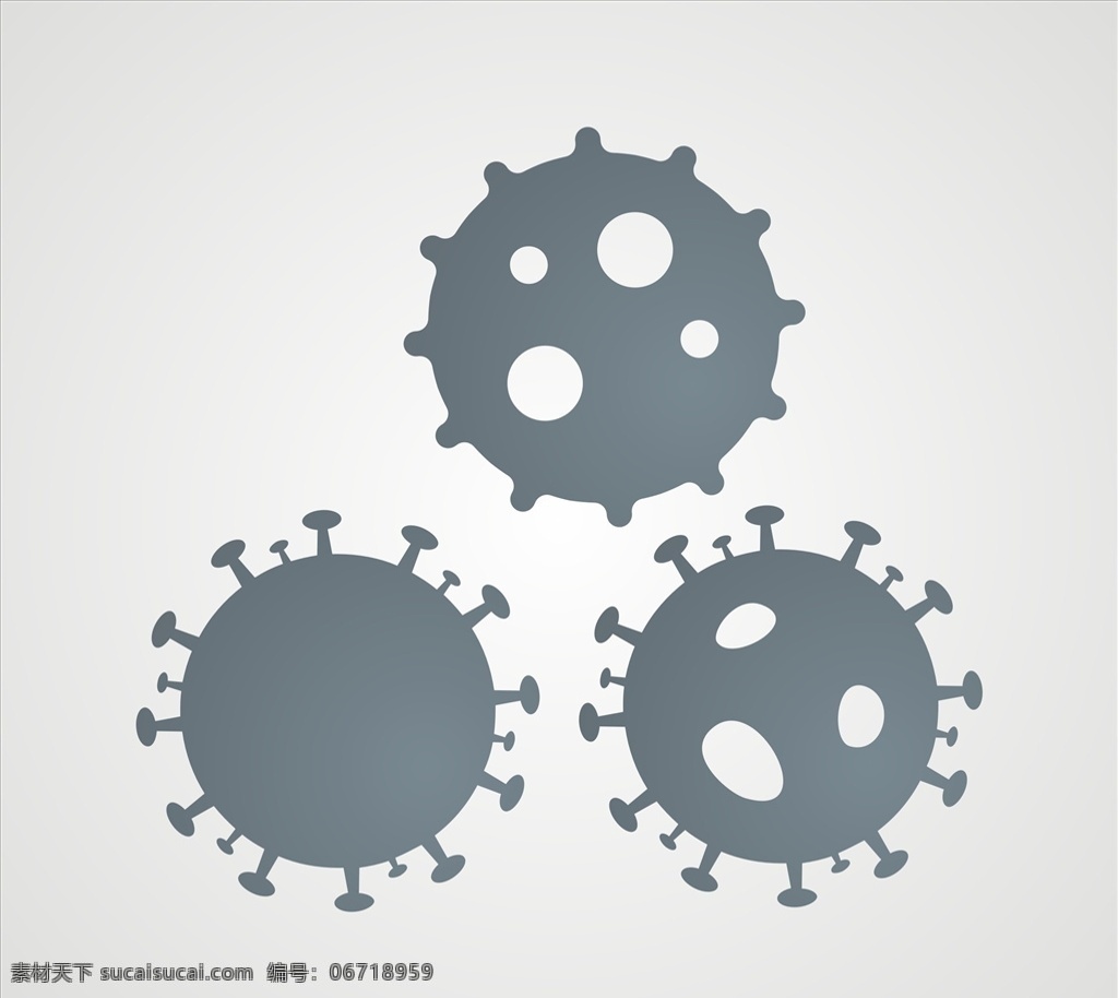 病毒图片 矢量病毒 病毒 细菌 有害物质 病毒插画 有害病毒 元素 cdr文件 卡通设计