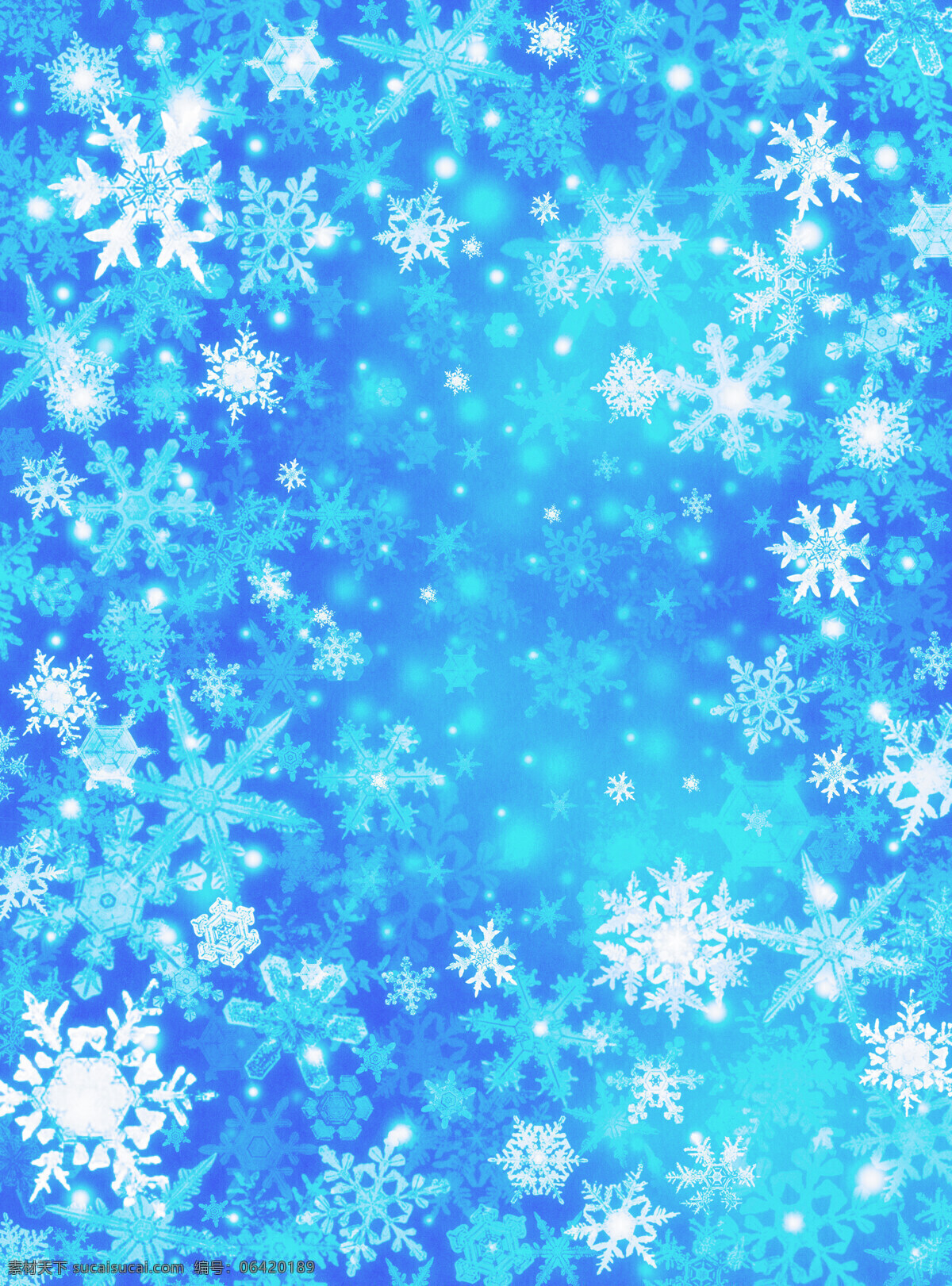 作为 融 图 背景 使用 高清 版 蓝色 雪花 融图背景