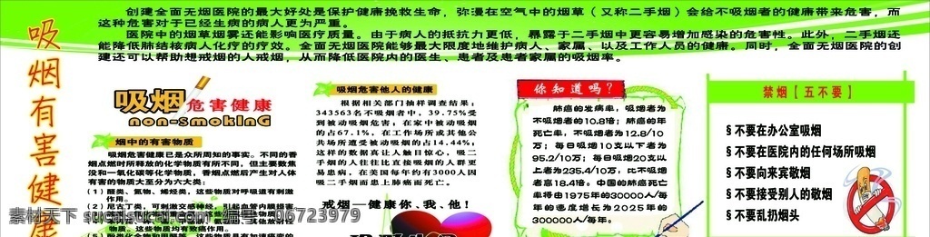 健康教育 宣传栏 健康教育宣传 社区宣传栏 健康宣传栏 控烟宣传栏 吸烟的危害