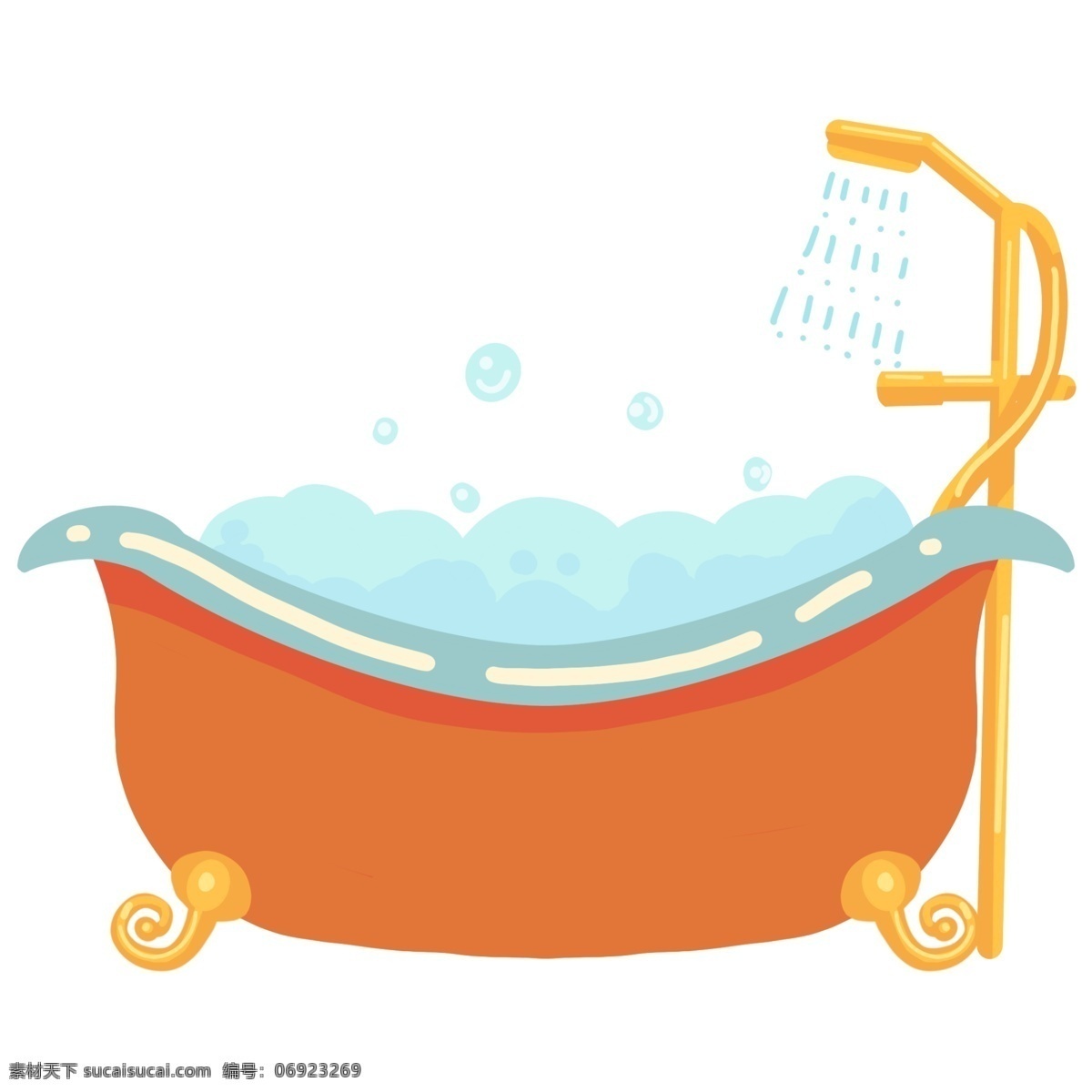 家庭浴缸工具 洗澡 浴盆 泡沫