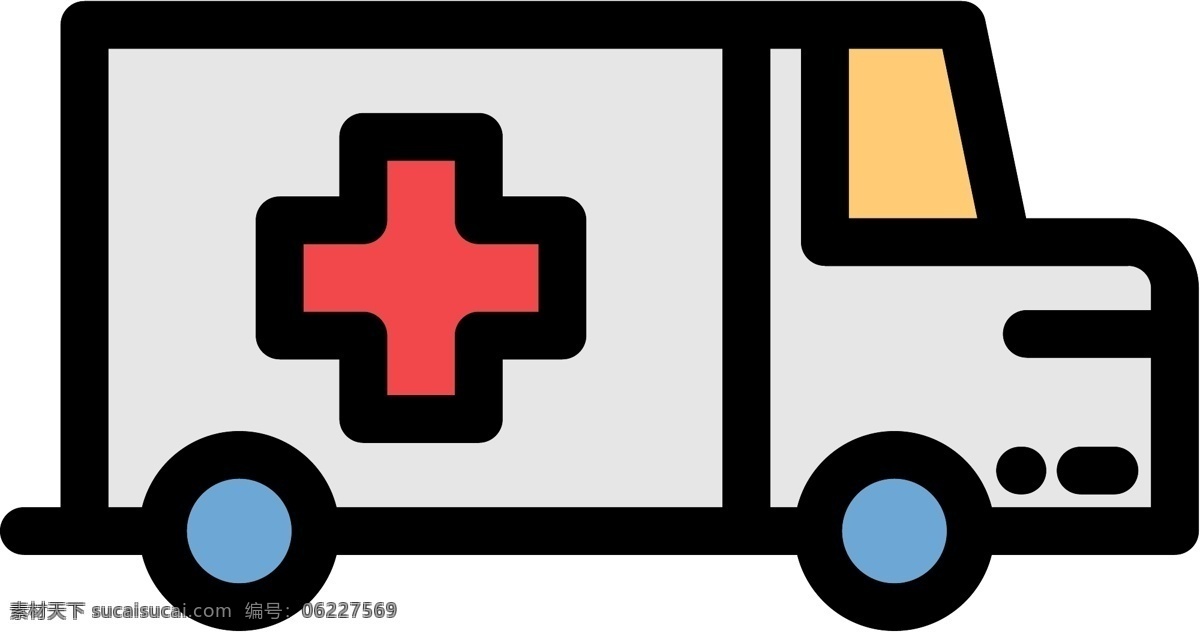 手绘 医疗用品 icon 图标素材 单色 多色 简约 精美 可爱 商务 圆润 方正 扁平 立体 人物 图标 医疗 救护车