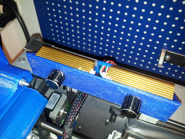 风扇控制架 3d打印模型 3d 打印 模型 风扇转速 solidoodle stl 蓝色