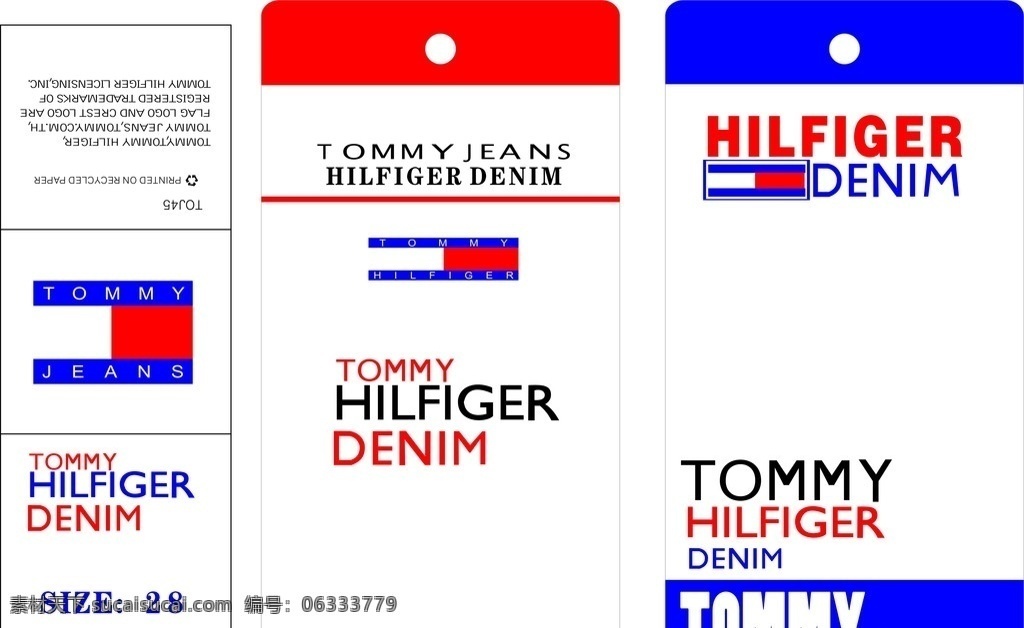 tommy 服装 吊牌 矢量 简约 时尚 其他设计