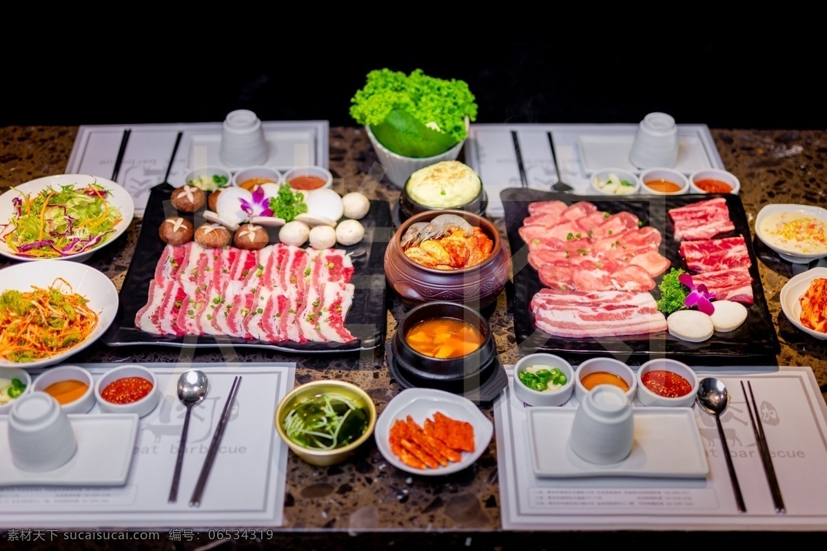 韩国烤肉 美食 传统美食 餐饮美食 高清菜谱用图