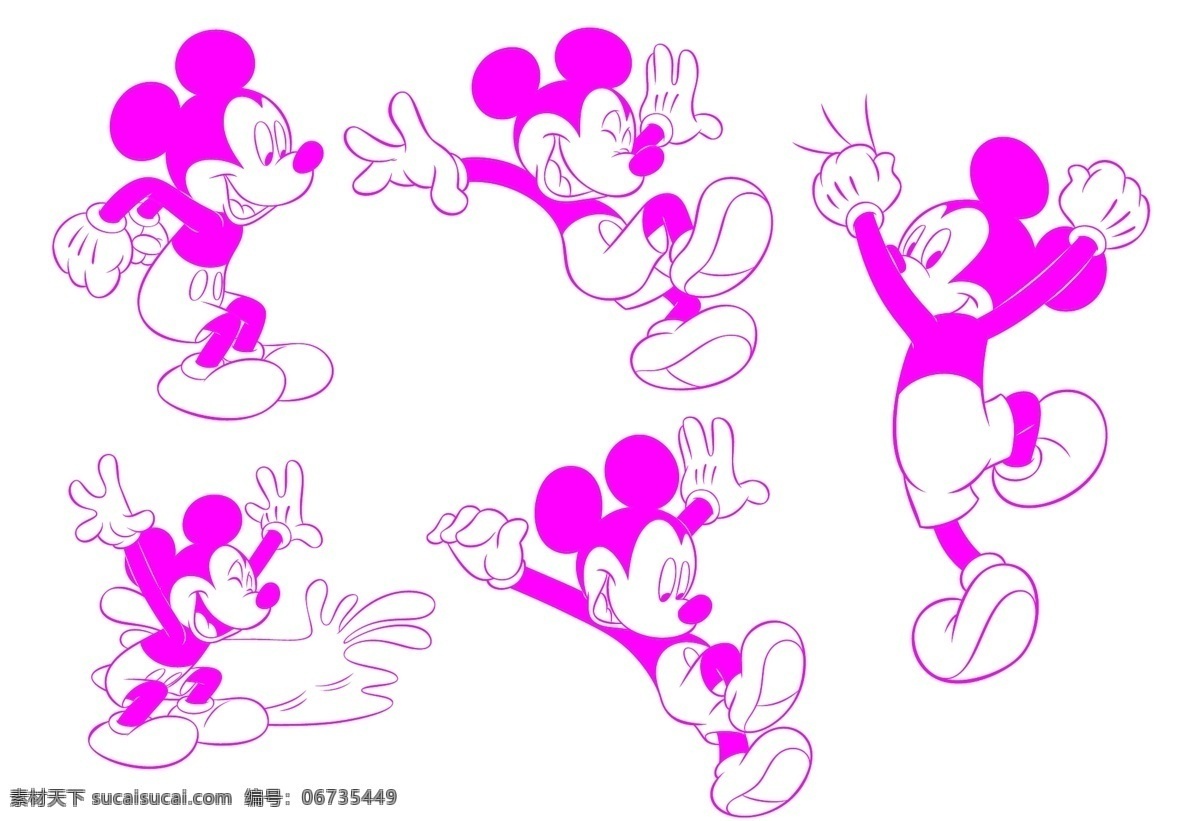 可爱 米老鼠 矢量图 米奇 米妮 咪妮老鼠 卡通 动画米老鼠 迪士尼 动漫动画 动漫人物