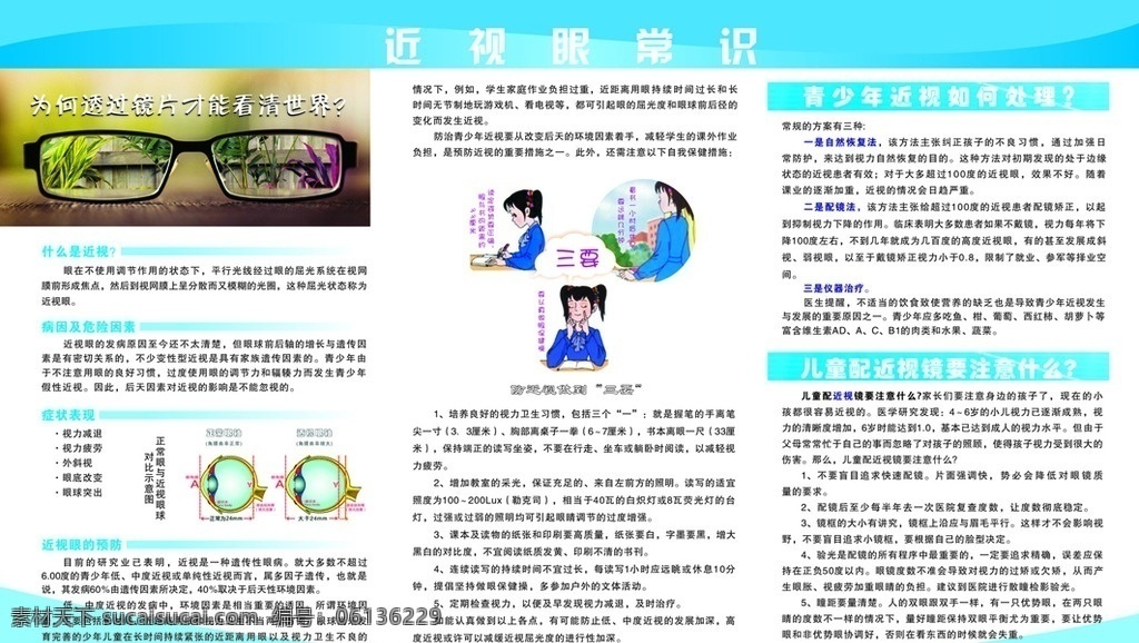眼科宣传栏 眼科宣传 眼科 医院 诊所 健康教育 近视眼 近视眼常识 青少年近视 儿童配镜 近视眼预防 眼病 广告宣传 医疗保健 生活百科