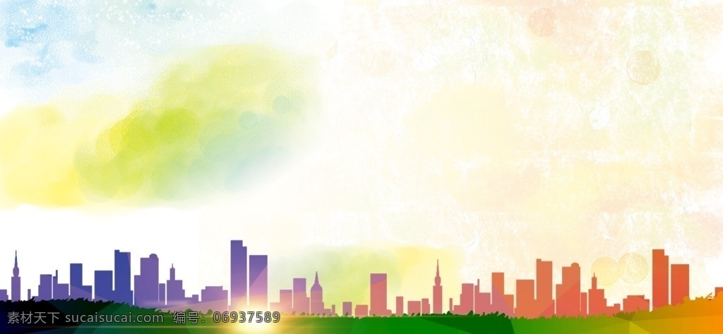 城市背景图片 城市名片 剪影背景 天空背景 宣传栏背景 背景