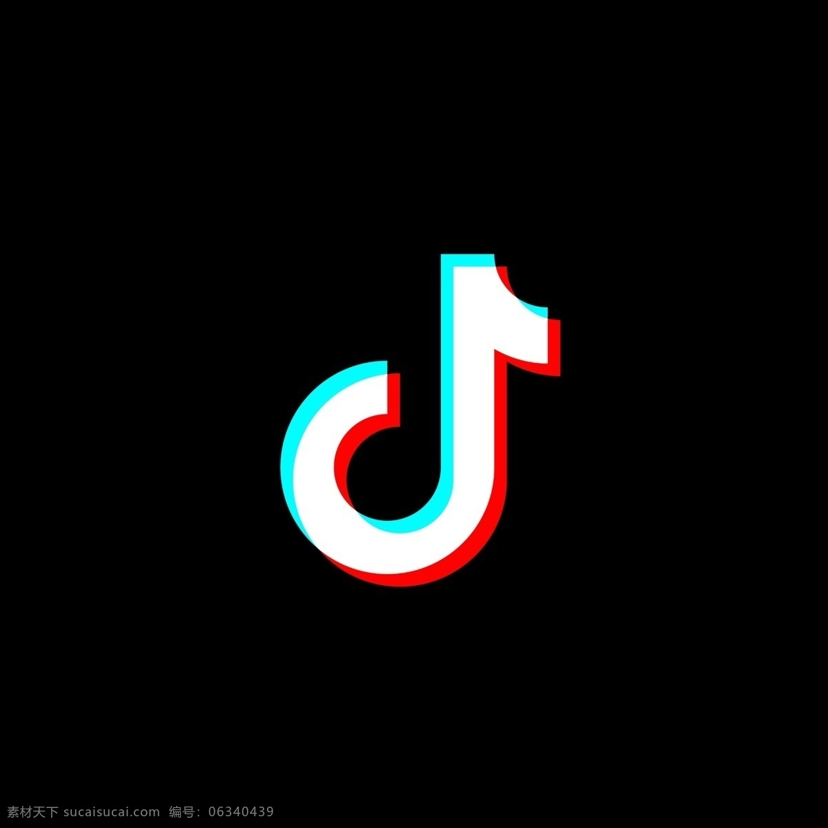 抖音logo 抖音 logo 商标 图标 抖动 海报 故障风 故障 logo设计