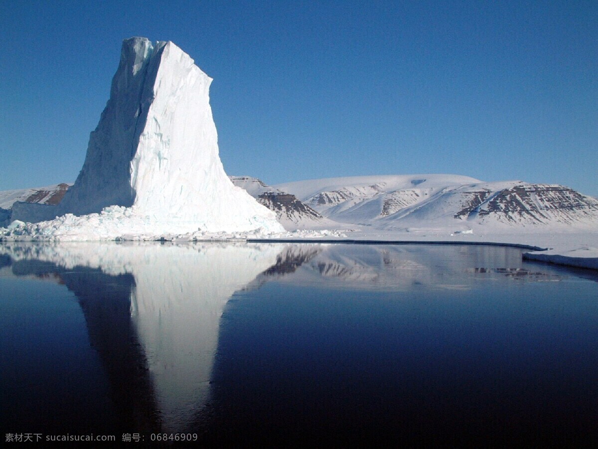 冰山 蓝天 倒影 雪山 白色 南极 北极 白雪 自然景观 自然风景