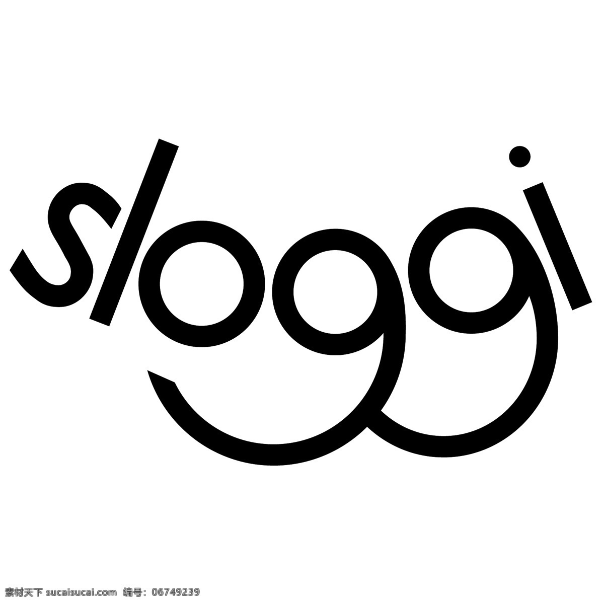 免费 sloggi 标识 白色