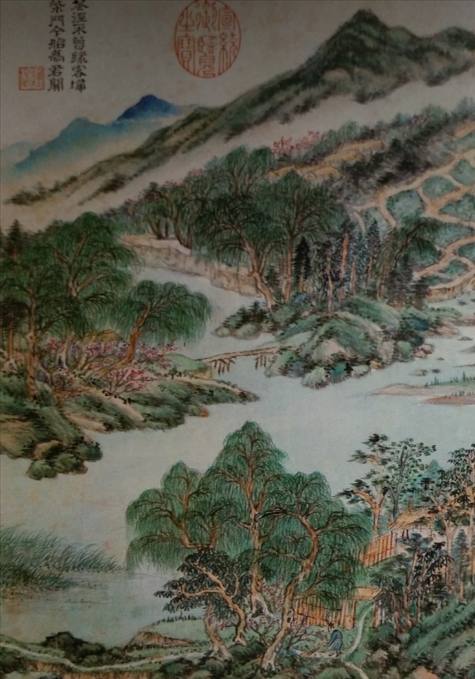 写 杜甫 诗意 图册 山 清 王时敏 清代 图 绘画 中国绘画 文化艺术 绘画书法