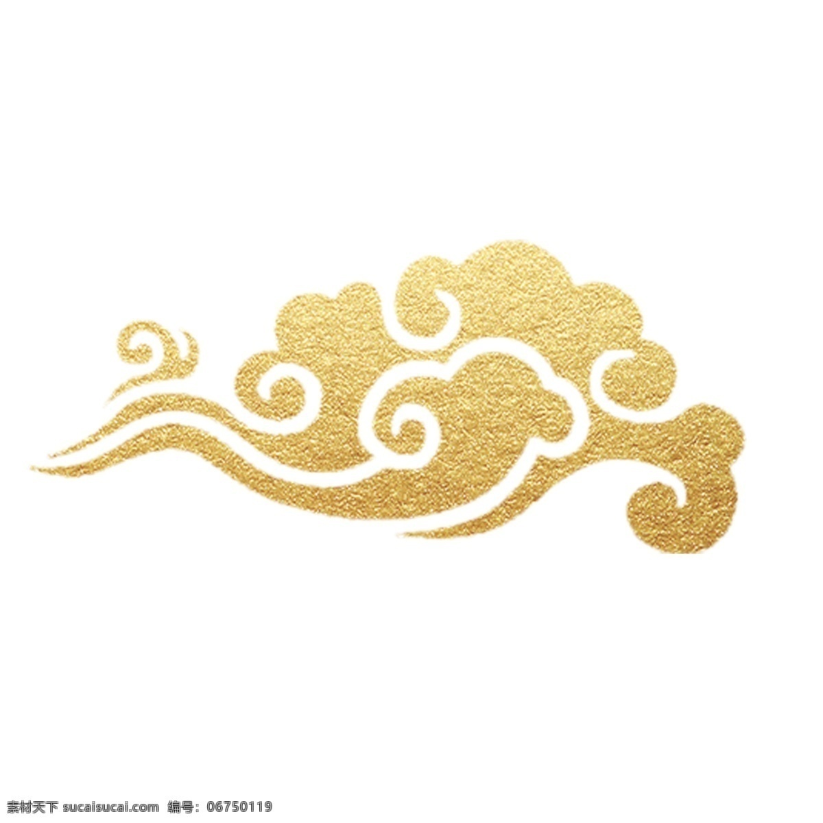 金色 创意 闪光 祥云 元素 云朵 装饰 风景 景色 弧度 漂浮 大自然