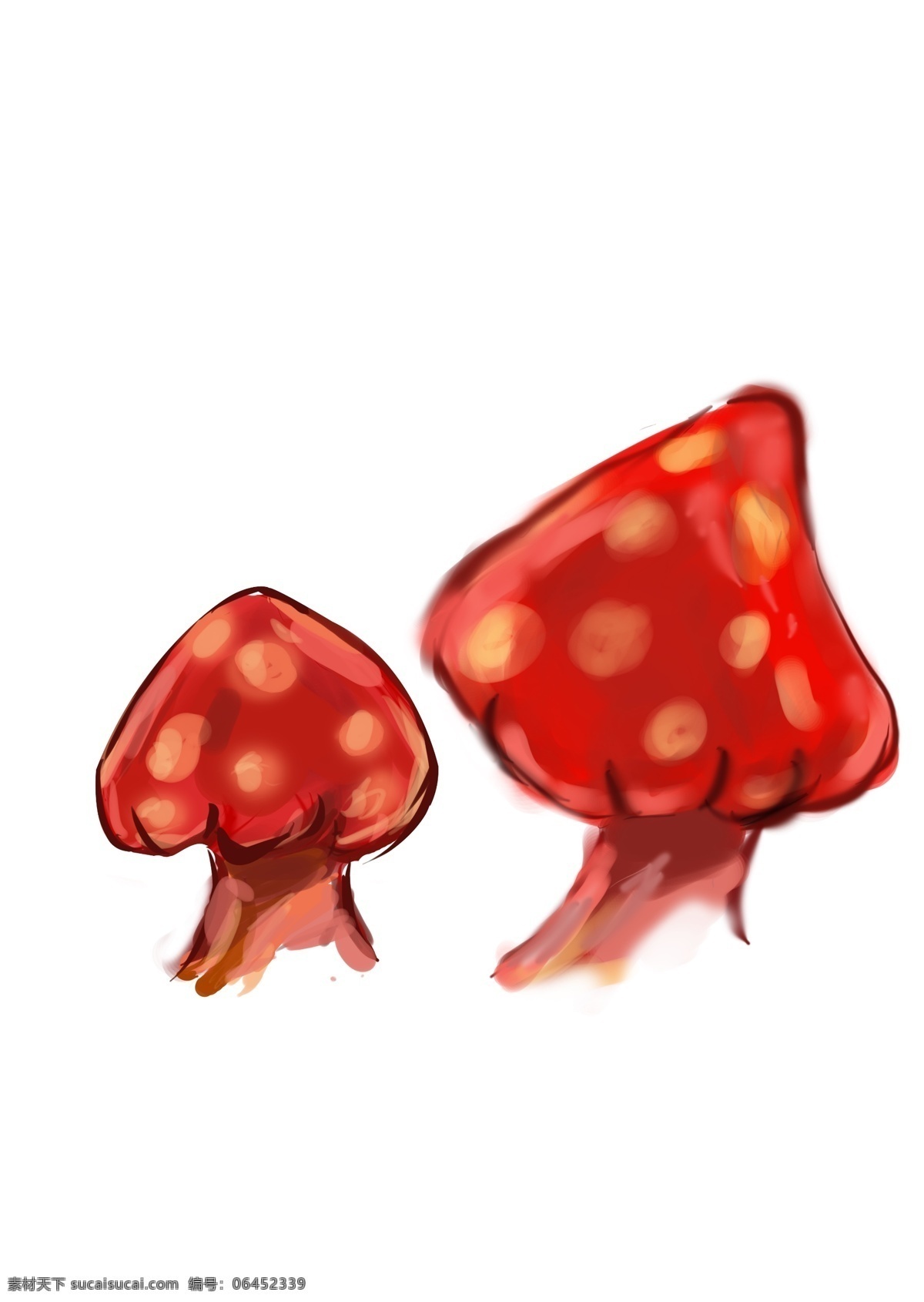 分层 插画 红色 卡通 蘑菇 手绘 源文件 模板下载 手绘蘑菇 插画集