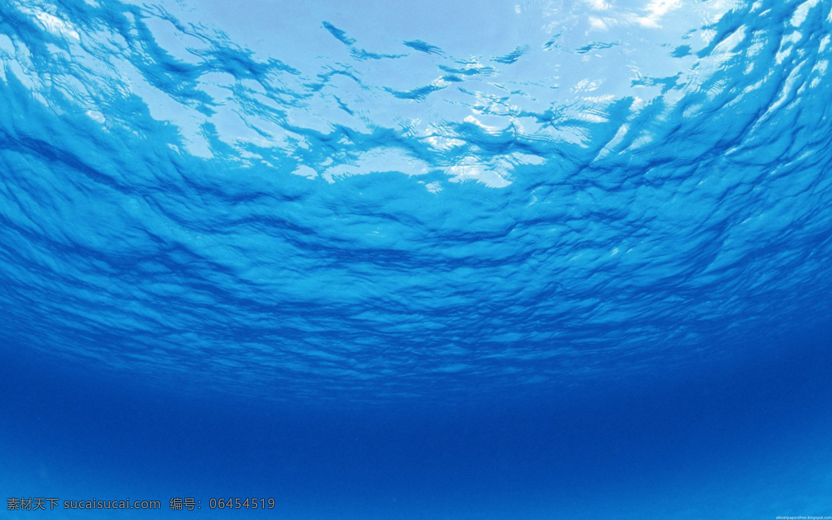 海底 视角 背景 波浪 蓝色 浅蓝 海底视角 背景图片