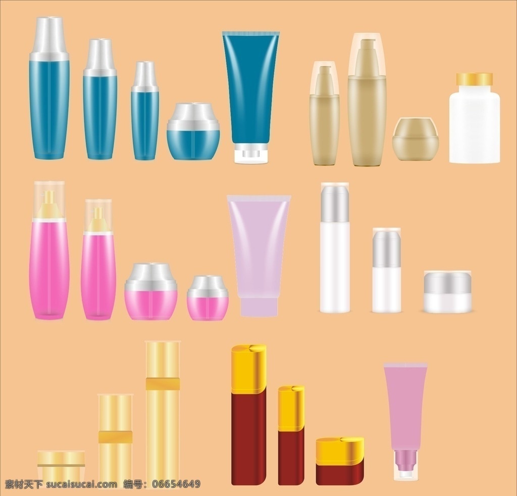 化妆品 瓶子 效果图 软管 化妆品瓶子 化妆品软管 适量瓶子 瓶子效果 包装设计