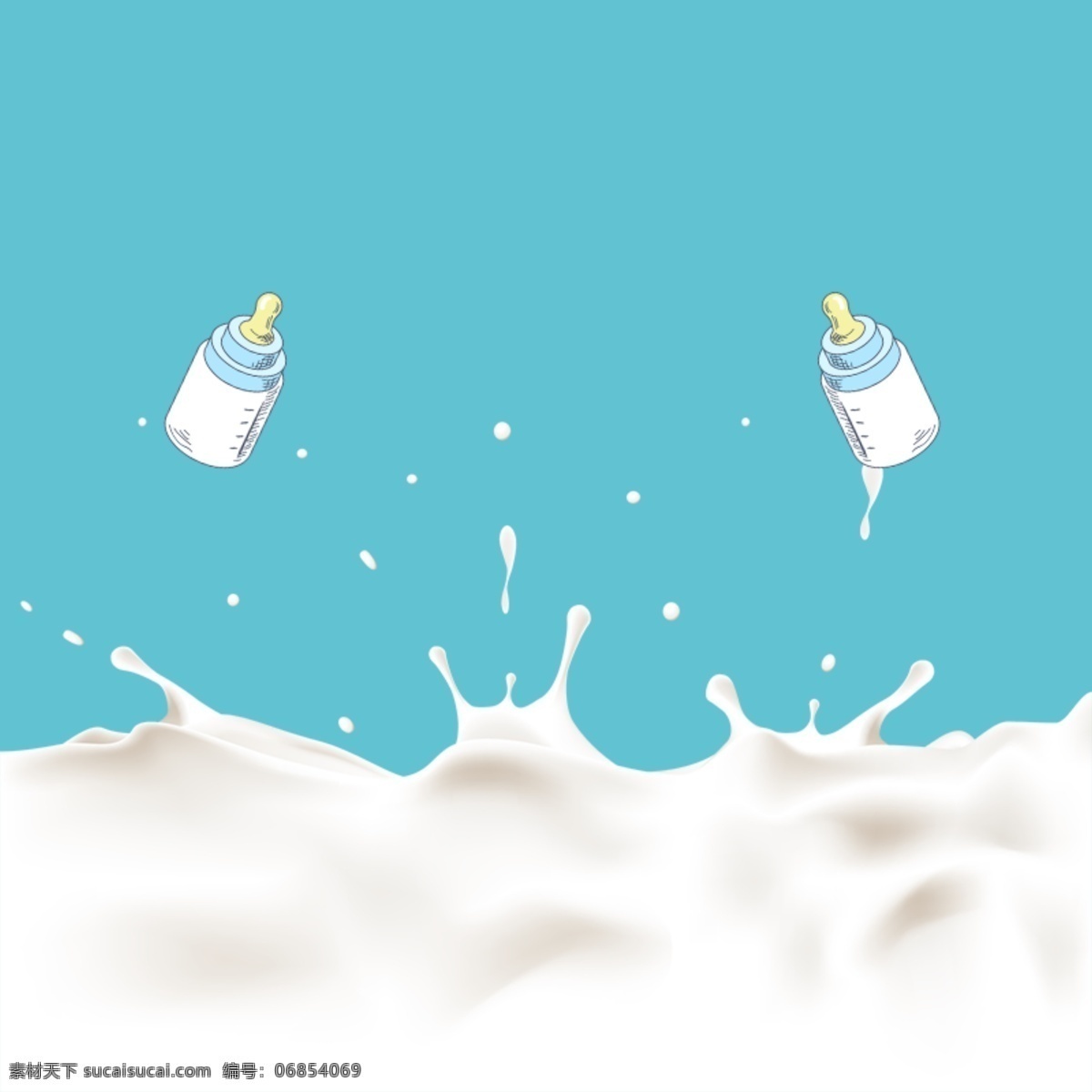 简约 牛奶 背景 促销 主 图 牛奶背景 奶瓶促销 母婴用品 蓝色背景 活动促销 主图背景 淘宝主图 节日促销