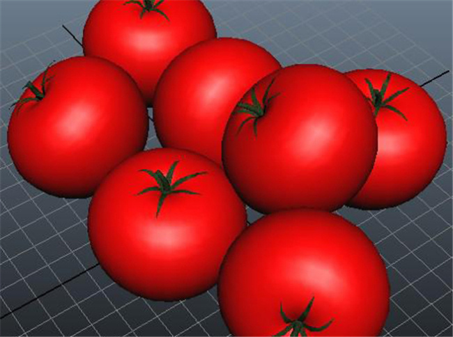 番茄 西红柿 游戏 模型 模块 番茄游戏装饰 水果网游素材 3d模型素材 游戏cg模型