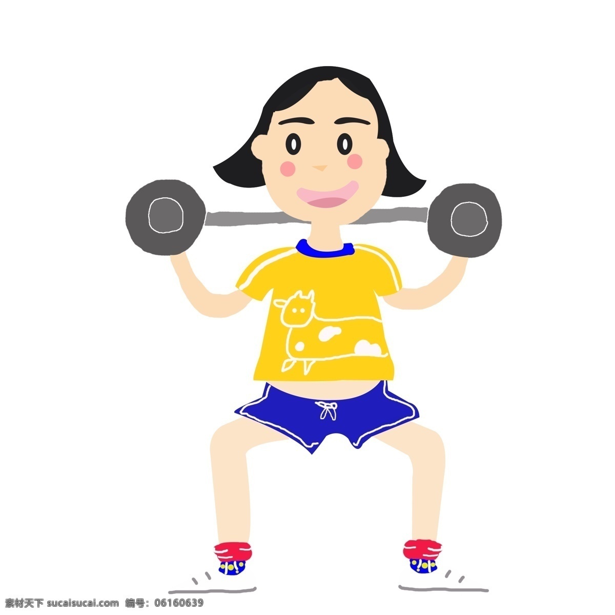 免 扣 运动 健身 元素 卡通健身 运动女孩 手绘女孩 原创健身人物 矢量健身 运动器材 免扣运动人物