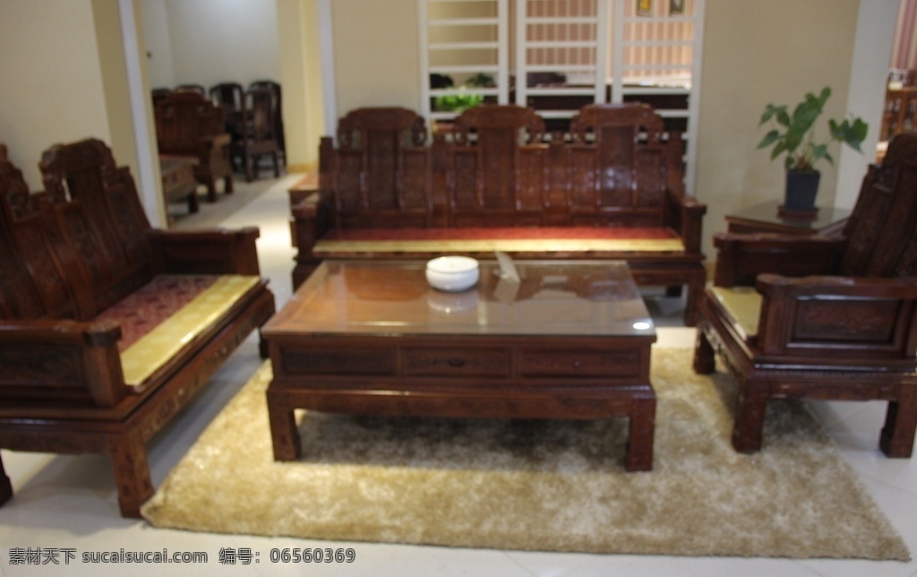 红木沙发 家具 茶几 桌子 红木 沙发 凳子 桌子素材