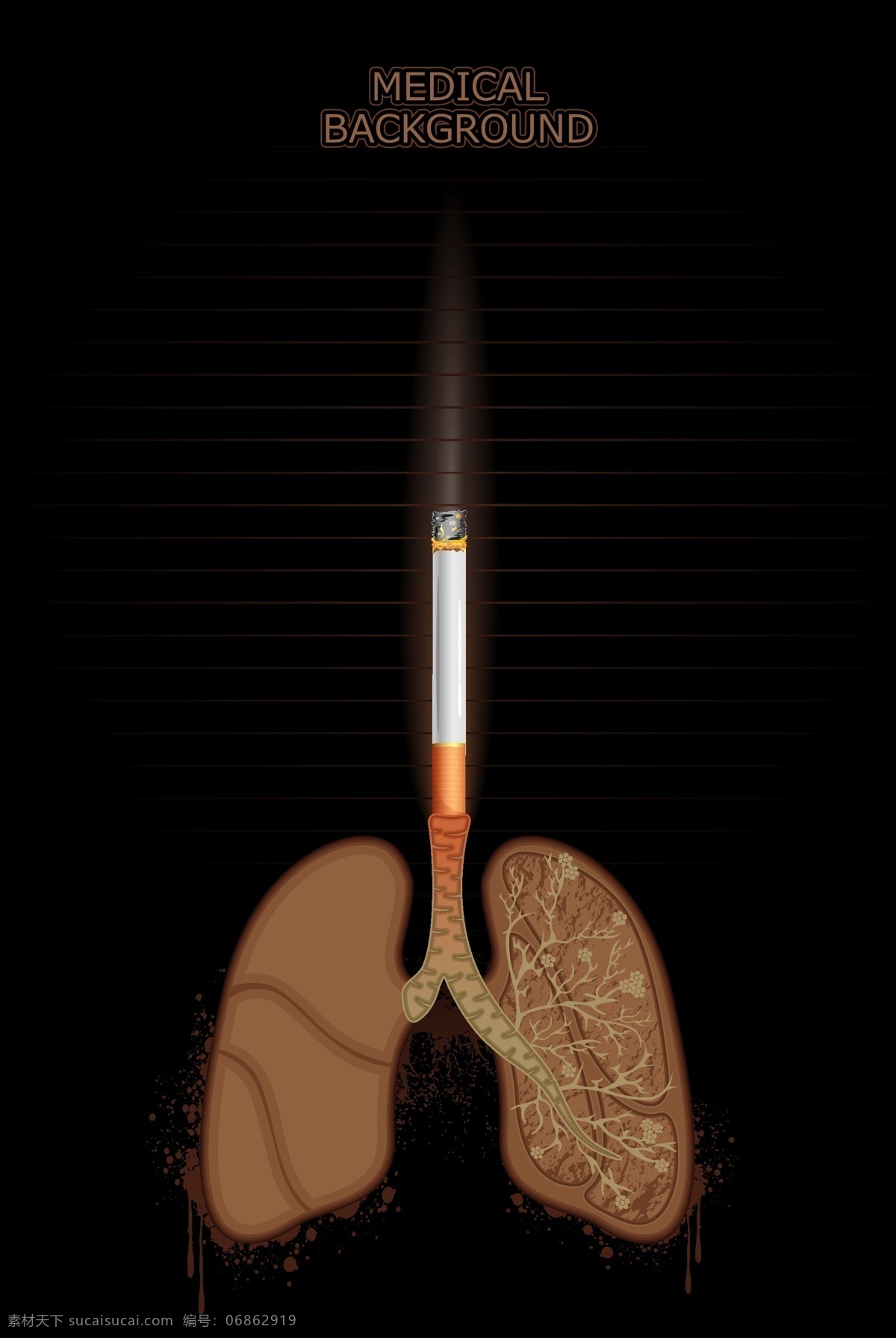 吸 煙 危害 肺部 健康 醫 護 海 報 矢量 圖 吸煙危害肺部 健康醫護海報