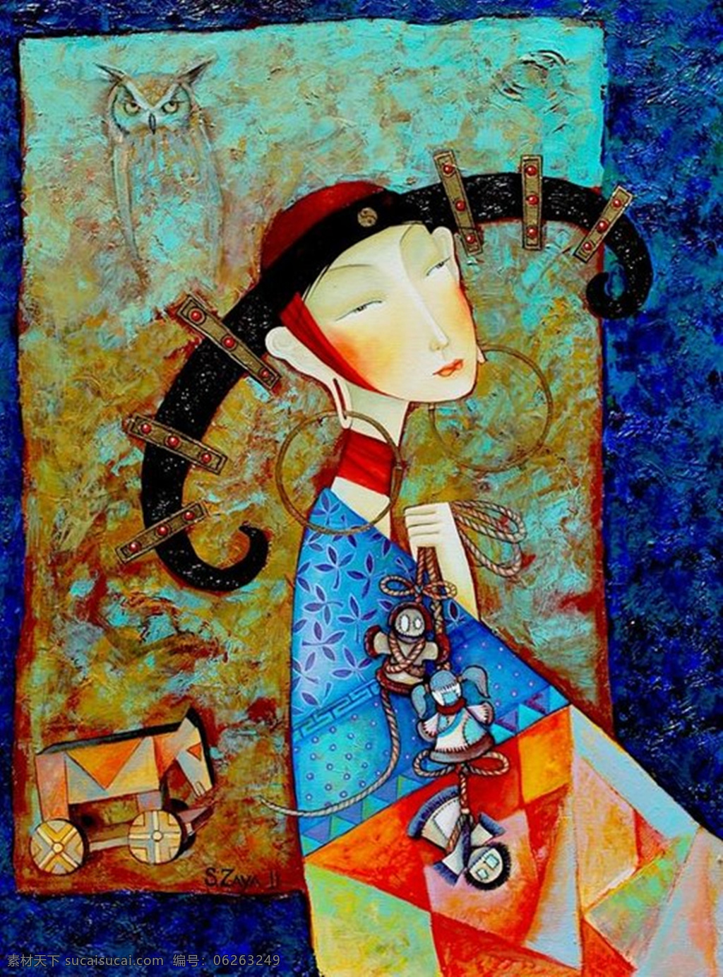 蒙古族插画 蒙古族 插画 艺术 抽象 图案 人物 绘画书法 文化艺术
