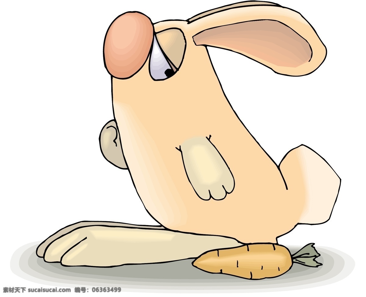 只 兔子 胡萝卜 兔 兔子的胡萝卜 标志 矢量 图形 卡通 其他矢量图