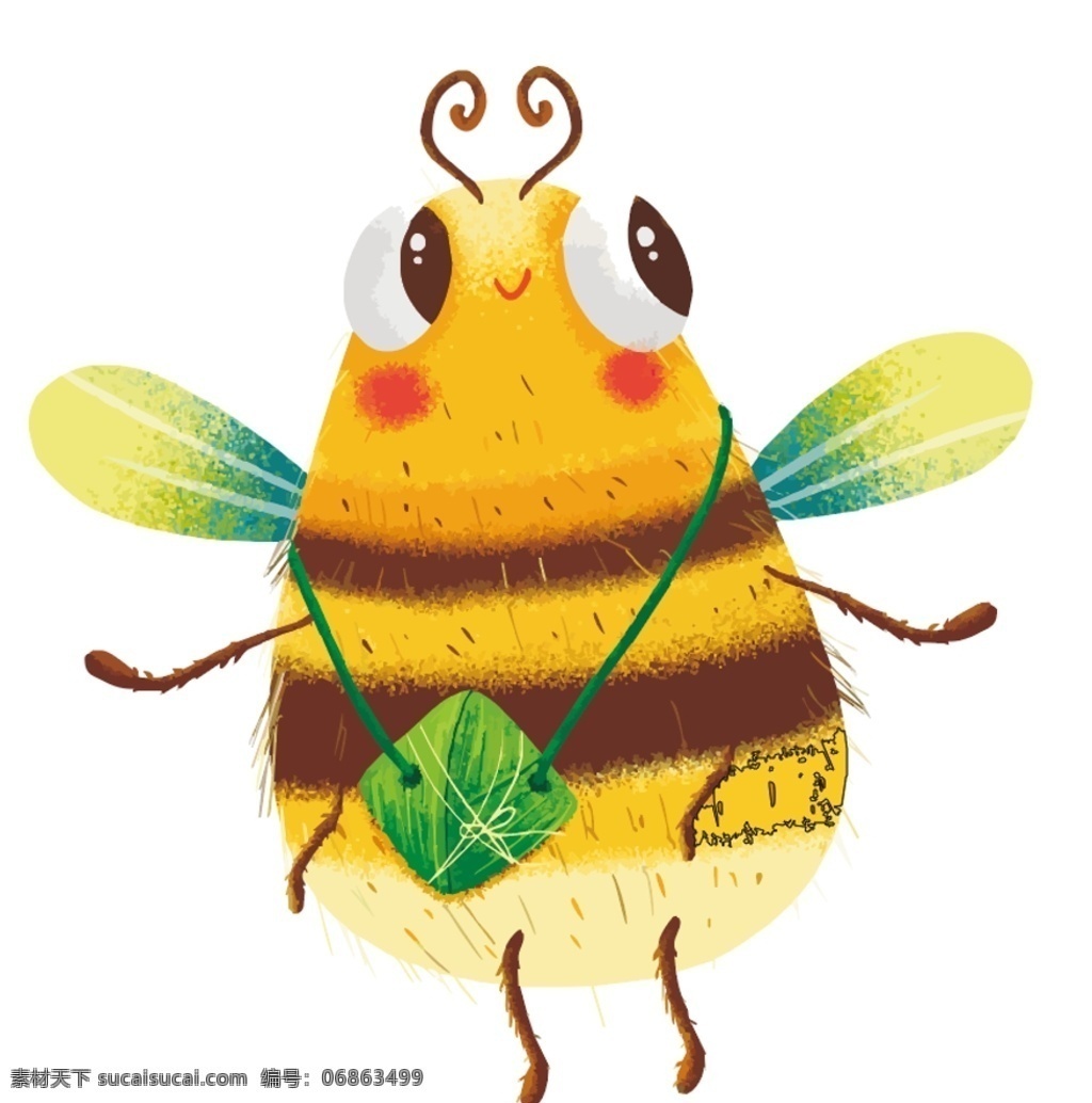 蜜蜂图片 蜜蜂 卡通动物 形像 动物 动物背景 头像 卡通设计 动物素材