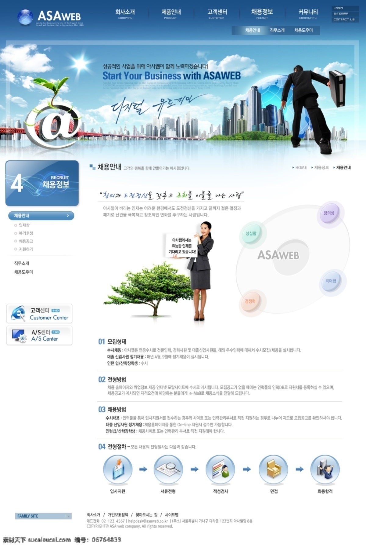 蓝色 韩国 商务 网页模板 套装 韩国模板 源文件库 韩国商务 网页素材
