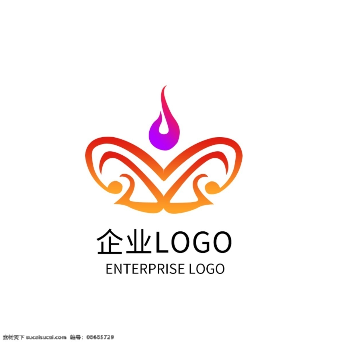 橙色 渐变 科技 公司 logo 企业 标志 创意插画 渐变色彩 公司logo 紫色 红色