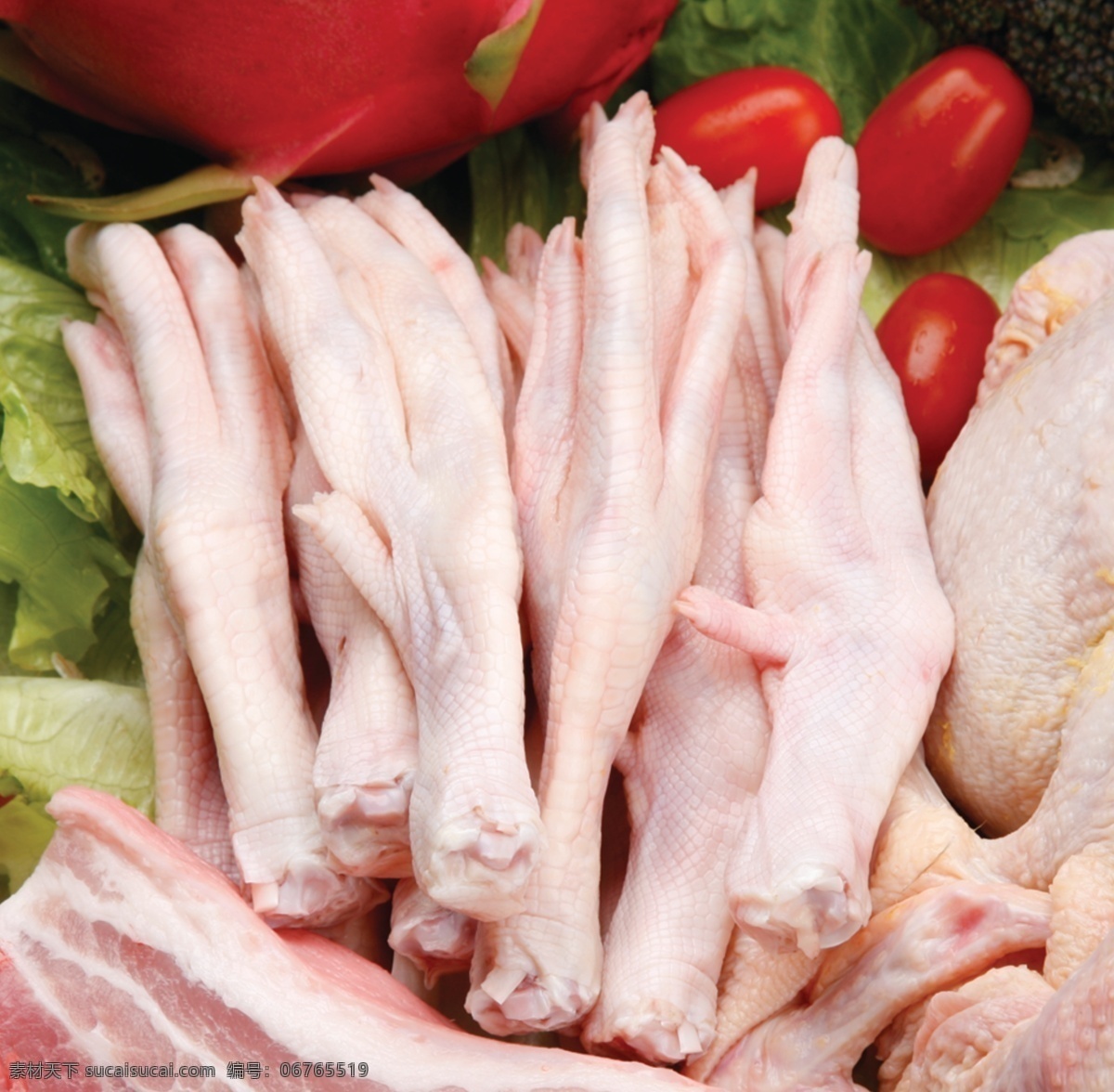 鸭掌图片 鸭掌 三鸟 鸡禽 肉类 熟食 蔬菜 杂粮 商超传单 海报 生鲜 分层