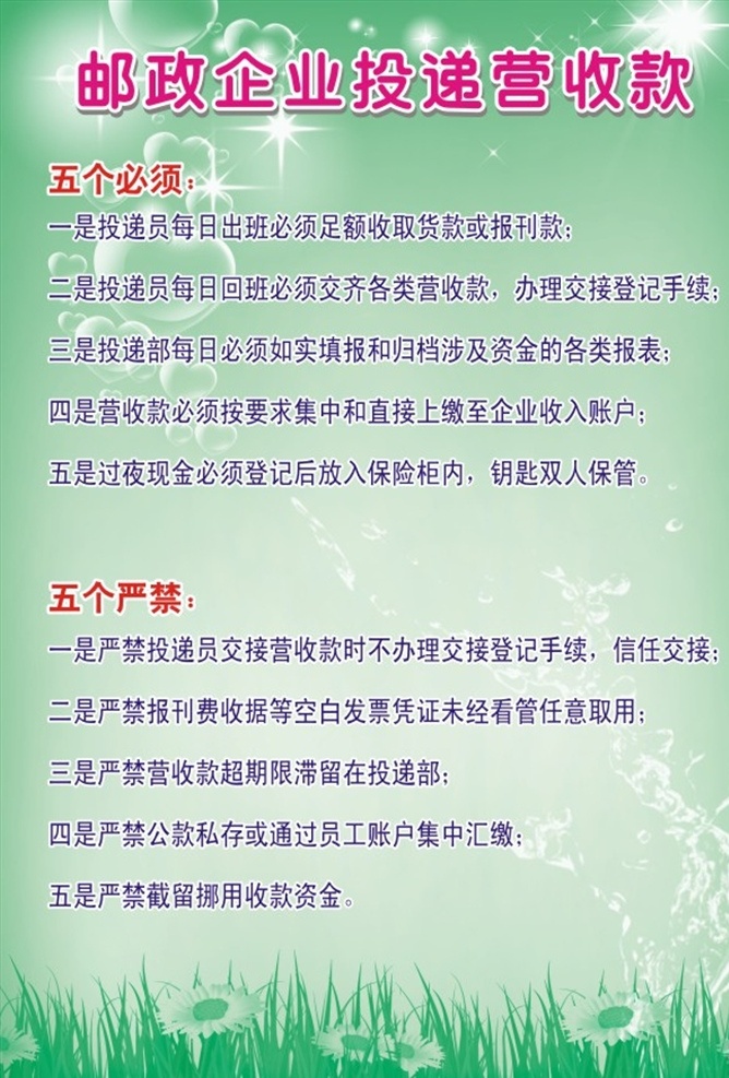 投递营收款 邮政 投递营 邮政规则 收款规则 规则 展板 背景图 邮政海报 邮政宣传 矢量 展板模板