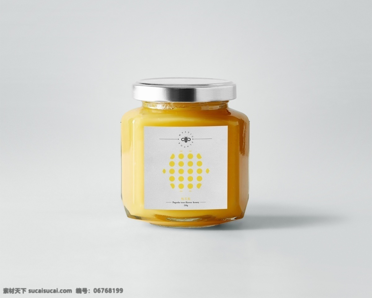 瓶贴 蜂蜜瓶 包装设计 包装代做 ps包装样机 招贴 广告