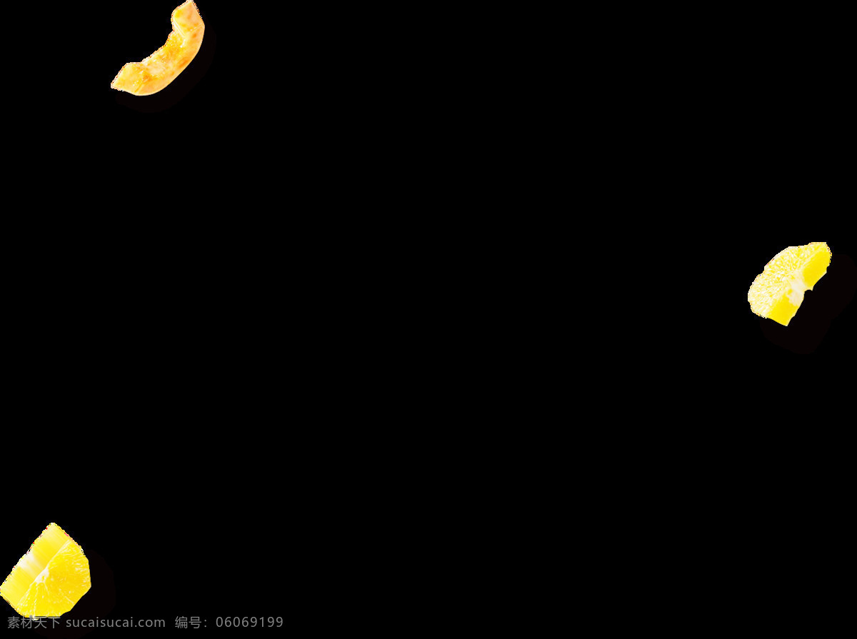 手绘 香蕉 水果 边框 装饰 图 png元素 边框背景 海报 金色 免抠元素 透明元素