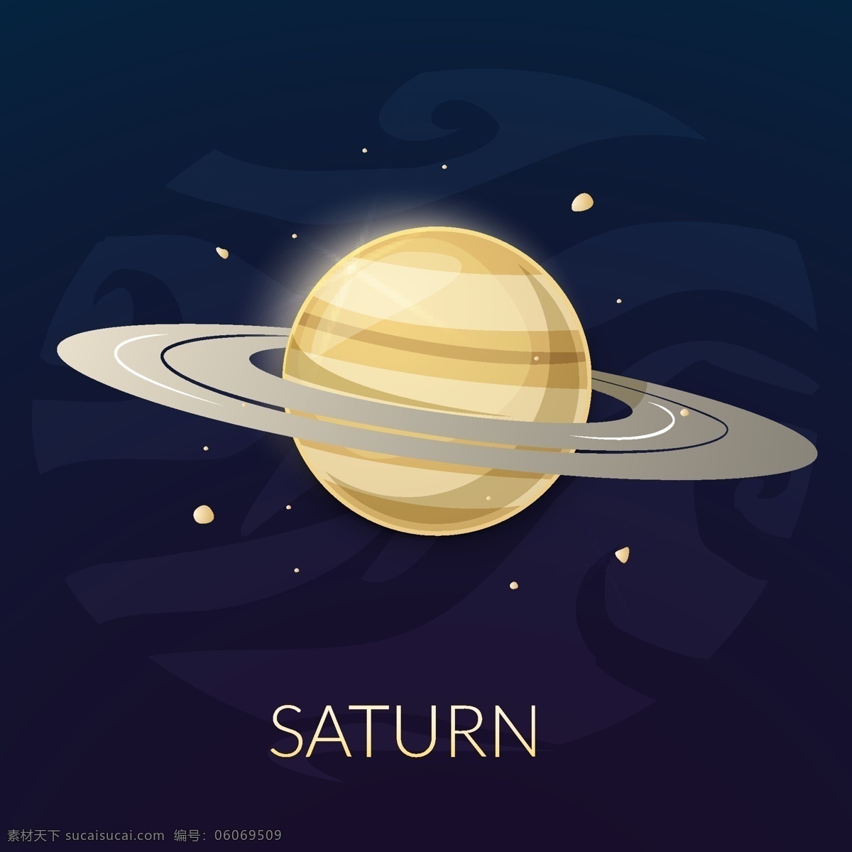 卡通星球 太阳系 矢量星球 宇宙 太空 八大行星 创意 星球 卫星 星空 科技 背景 地球