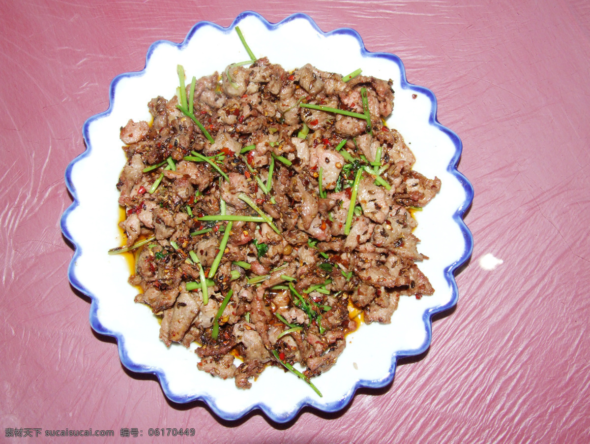 孜然羊肉 传统美食 餐饮美食