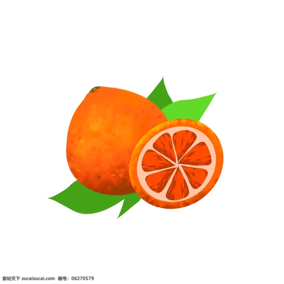 西柚免抠素材 西柚 水果 橙色 夏日 美食 简洁 圆