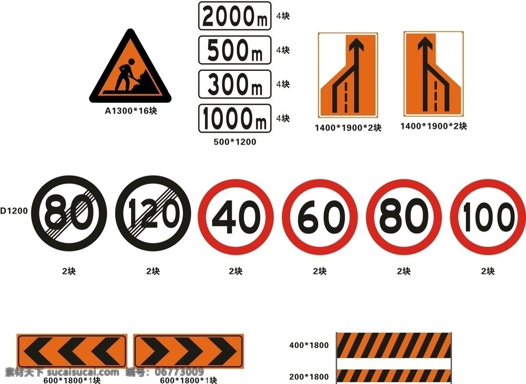 施工 路段 标志牌 车道 增加 减少 施工路段标 志牌 车道数增加 限速 解除限速 施工图案 室外广告设计