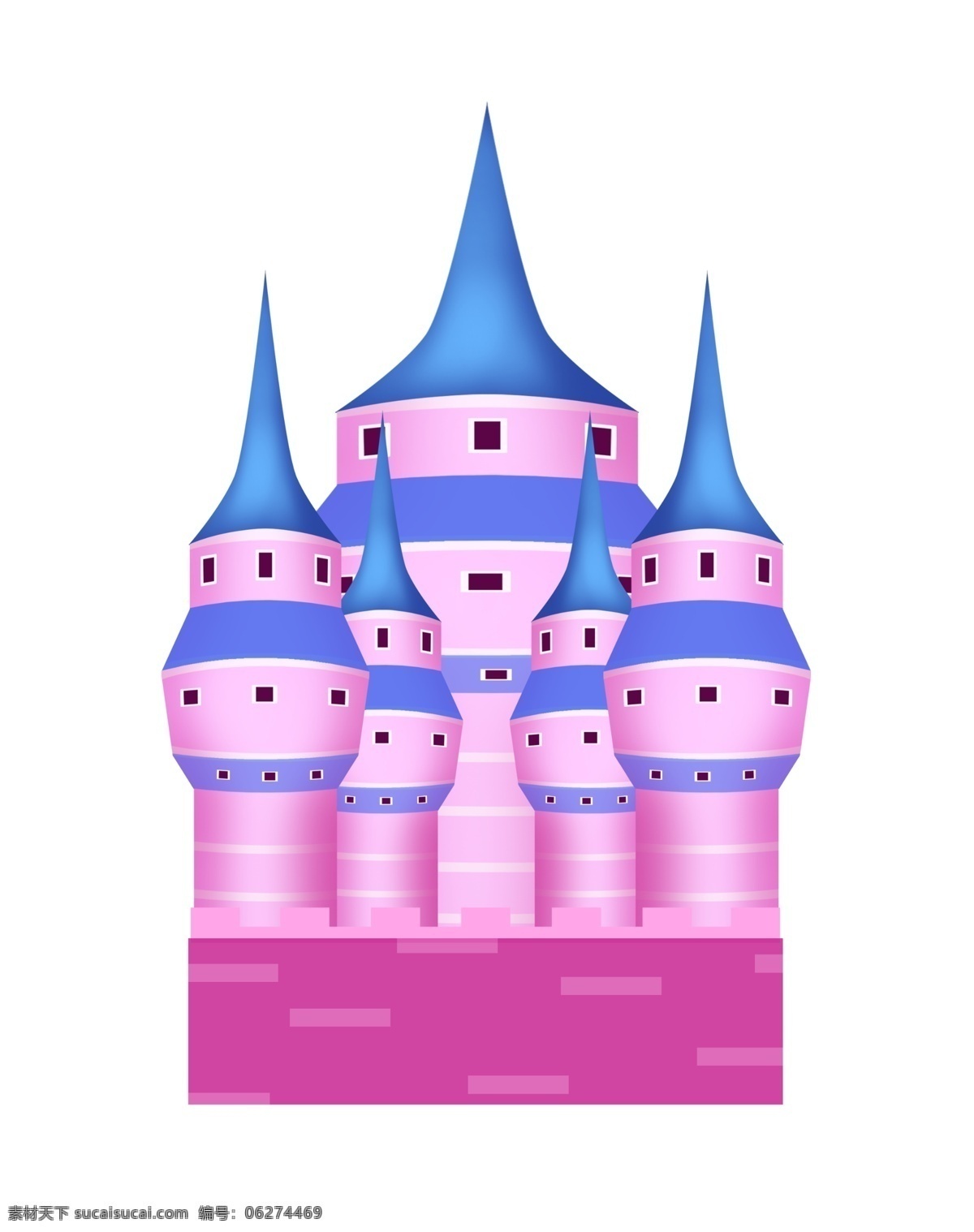紫色 城堡 卡通 插画 紫色的城堡 卡通插画 城堡的插画 建筑城堡 独特的城堡 好看的城堡