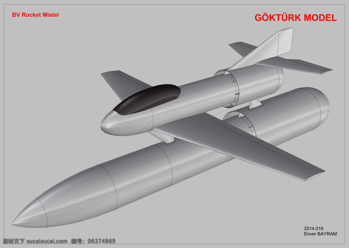 空军 工程 航空 火箭 bv 楔 寄生 军事 航空航天 3d模型素材 建筑模型