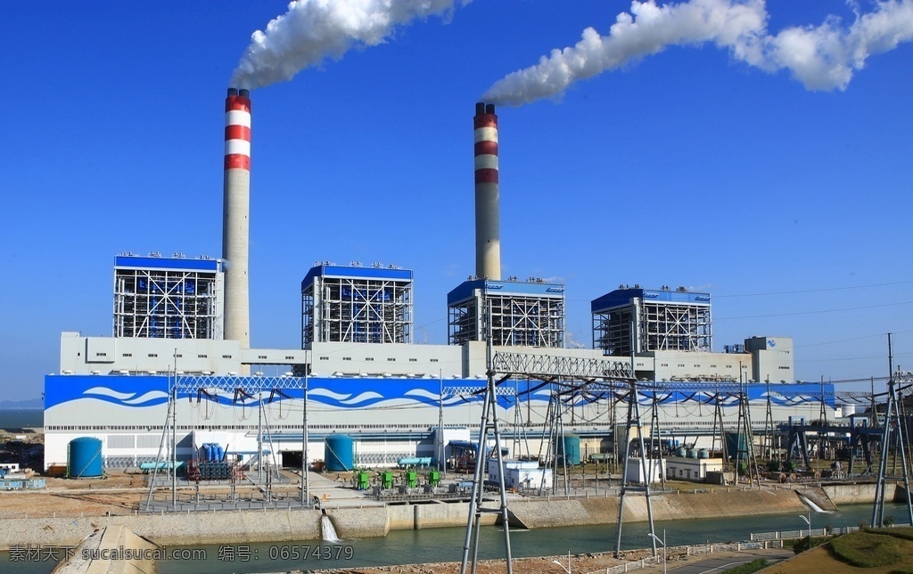 万 级 火力 发电站 广东 能源 4台 60万级 火力发电站 现代科技 工业生产